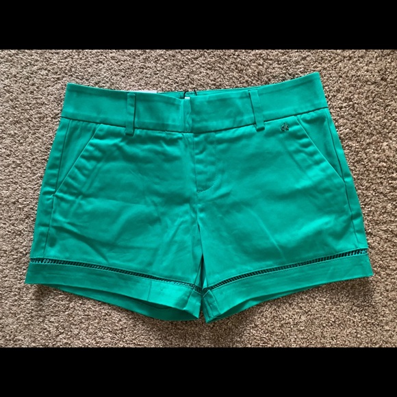 NWT women’s Calvin Klein green shorts - size 0
